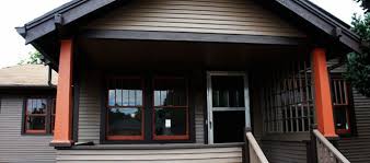 The autumn color palette was extremely popular as a source of color inspiration for arts and crafts era homes as. Professional Exterior Paint Restoration For Historic Homes Craftsman Bungalow Exterior Craftsman Exterior Craftsman Style Exterior