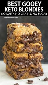 Staying healthy doesn't have to mean skipping out on sweets. Best Ever Keto Blondies No Sugar The Big Man S World Recipe Keto Desert Recipes Keto Dessert Easy Keto Dessert Recipes