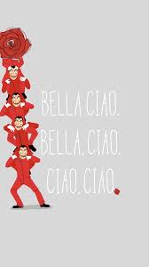 Bella Ciao Song With La Casa De Papel Post Of The Netflix Wallpaper Red Posters Of The Series For Iphone And Andro Case Di Carta Casa Di Carta Sfondi Per Ipod