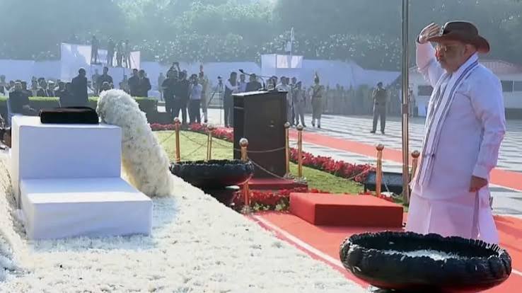 अमित शाह ने 36,852 शहीद पुलिसकर्मियों को किया नमन, इस साल जुड़े 154 नए नाम - India TV Hindi