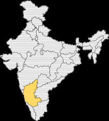 Map of karnataka area hotels: Karnataka