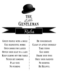 Printable The Little Gentleman Rules Wall Print 8x10 Version No 103 5 00 Via Etsy Little Gentleman Raising Boys Kids And Parenting