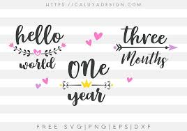 Download Caluya Design Free Baby Milestone Svg Facebook