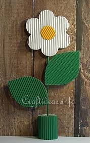 Corrugated Cardboard Daisy Table Decoration 375 Cardboard Crafts Crafts Easter Paper Crafts