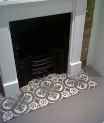 Black And White Fireplace Hearth Tiles Patterned Cement Tile For Fireplace Fireplace Hearth Tiles Hearth Tiles Fireplace Tile