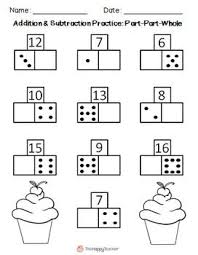Addition Subtraction Worksheets Part Part Whole Strategy Distance Learning Math First Grade Math Math Lessons