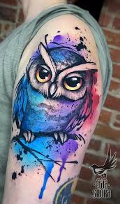 Watercolor Tattoos Will Turn Your Body Into A Living Canvas Watercolor Owl Tattoos Owl Tattoo Drawings Colorful Owl Tattoo
