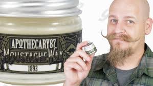 Applying our Moustache Wax