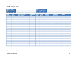 A risk management tool you can modify this is a risk template that works like a software, and a risk software you can further develop by it has a low license cost, and no maintenance fees. 45 Useful Risk Register Templates Word Excel á… Templatelab