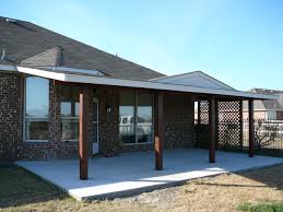 Cement Patio Cedar Wood Patio Cover With Cedar Posts Harper Construction Tx Patio Design Cement Patio Patio Pavers Design