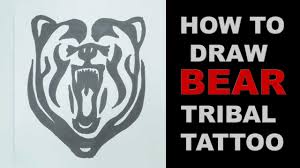 Below, we are going to mention bear headdress tattoo designs and ideas. How To Draw Bear Head Tribal Tattoo Design Ep 128 Youtube