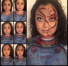 Chuckie Face Paint And Sfx Makeup Tutorial Scary Makeup Chucky Makeup Sfx Makeup