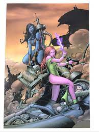Blink & Nocturne by Adrian Alphona Marvel Comics Poster  10.5