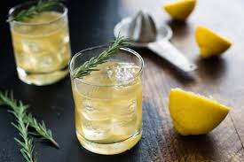Strain mixture into a champagne flute or coupe, fill with champagne and garnish with orange peel twist. Lemon Rosemary Bourbon Sour Cocktail Foxes Love Lemons