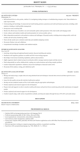Computer science is a particularly fascinating field because of its wide variety of applications. Quantitative Intern Resume Sample Mintresume