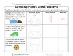 Check spelling or type a new query. Money Word Problems Printable Worksheets Education Com