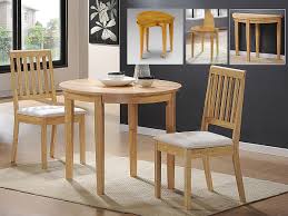 Shop allmodern for modern and contemporary dining tables to match your style and budget. Round Wooden Dining Table And 2 Chairs Homegenies