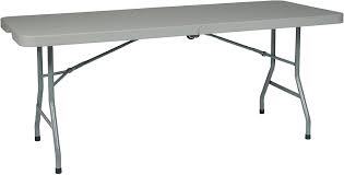 Small folding table with wheels. Amazon Com Office Star Resin Multipurpose Rectangle Table 6 Feet Center Folding With Wheels Furniture Decor