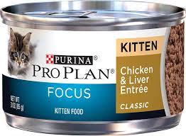 Pro plan is always pushing to discover the most innovative and advanced nutrition for cats like yours. Amazon Com Purina Pro Plan Pate Wet Kitten Food Focus Chicken Liver Entree 24 3 Oz Pull Top Cans Canned Wet Pet Food Pet Supplies