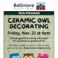 Teen Ceramic Owl Decorating event image