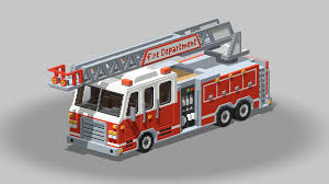 Voxel Fire Truck Fire Trucks 3d Model Trucks