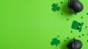 Here you can explore hq st patricks day transparent illustrations, icons and clipart with filter setting like size, type, color etc. St Patrick S Day Background With Pots Of Gold Shamrock Four Leaf Clover And Leprechaun Hat On Green Saint Patricks Day Poster Stock Image Image Of Frame Leaf 169809147