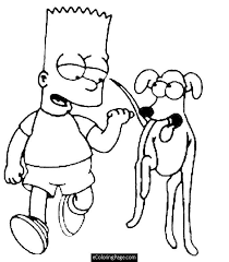 Use this iditarod word search and free printable worksheets to help students learn about this iconic dogsled race held annually in alaska. The Simpsons With A Dog Bart Simpson Coloring Page Printable For Coloring Home