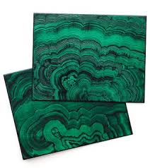 Far eastern handicraft joint stock. Malachite Placemats