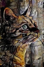 Painting By L Salome Roche Spain Artmajeur Cat Artwork Animal Paintings Cat Painting