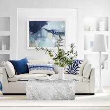 With its chunky slab construction, our coffee table is sculptural and bold, without overwhelming a room. Miramar Rectangular Coffee Table Williams Sonoma