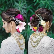The few necessary accessories you need while hairstyling is Top Trend Floral Hairstyles For Brides This Wedding Season