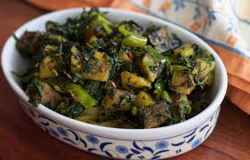 Methi Shakarkand Aloo Sabzi Recipe Sweet Potato Fenugreek Leaves Sabzi Recipe Sweet Potato Recipes Healthy Subzi Recipe Aloo Sabzi Recipe