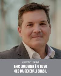 A Generali, uma das principais seguradoras globais, anuncia Eric Dannemann  Lundgren como novo CEO no Brasil com nomeação em 1° de abril de 2025.  Andrea Crisanaz assume a posição de CEO Regional