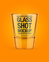 Empty Glass Shot Mockup In Cup Bowl Mockups On Yellow Images Object Mockups