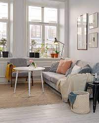 klein scandinavisch appartement kleine woonkamer woonkamer inrichting interieur