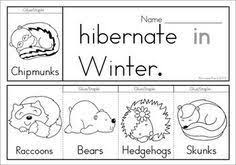 Printable Valuable Design Ideas Hibernation Coloring Sheets Hibernating Animals Pages Sheet From Winter Kindergarten Winter Sight Words Animals That Hibernate