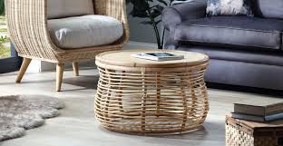 Details in bronze or steel. Natural Royal Rattan Coffee Table Desser Co