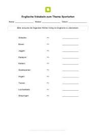 Mich würde mal interessieren, ob sportarten vorne groß oder klein geschrieben werden. Arbeitsblatt Englisch Sportarten Vokabeln English As A Foreign Language Online University Word Search Puzzle