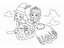Lucinda And Sofia The First Coloring Page For Kids Disney For Girls Color In 2021 Witch Coloring Pages Disney Princess Coloring Pages Disney Coloring Pages Printables