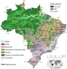 Land Cover Map Of Brazil Map Brazil Ecology