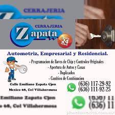 Cerrajeria Zapata Telefono Y Horarios Emiliano Zapata Y Callejon Mexico 68 Nuevo Casas Grandes