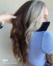 How to dye your hair like narcissa malfoy | dark brown to silvery white streaks. Narcissa Malfoy Inspired Color By Bj Grand Salon And Spa Facebook
