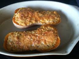 Butternut Vegetarienne Farcie Au Bleu Et Boulgour Recette Recette Butternut Recettes De Cuisine Recette