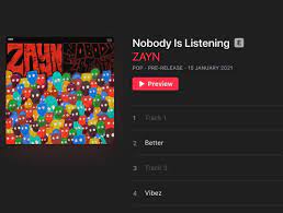 The following he was billboard's top new artist. Mp3 Zayn Nobody Is Listening Full Album Download Zip Home Facebook