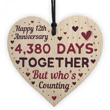 By stacey donovan on september 13, 2015. Handmade Wood Heart Gift To Celebrate 12th Wedding Anniversary