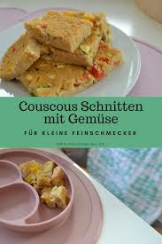 Couscous Schnitten Mit Gemuse Fur Kleine Feinschmecker Perlenmama Kochen Fur Kleinkinder Rezepte Couscous
