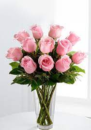 Buy gsz corporation czech handmade miniature 6.5 inch pink glass flowers in vase: 12 Long Stem Pink Roses Pink Rose Bouquet Rose Arrangements Beautiful Pink Roses