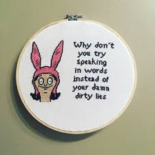 Cross stitch patterns bob's burgers. Bob S Burgers Cross Stitch Album On Imgur