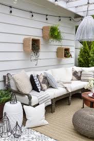 From yards and terraces to patios and porches, these easy decorating ideas can work for any spot you have big plans for beautifying. 18 Gorgeous Diy Outdoor Decor Ideas For Patios Porches Backyards The Unlikely Hostess