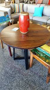 Round Modern Rustic Dinette Kitchen Table Industrial Kitchen Table Dining Table Cafe Table Bistro Restaurant Tab Kitchen Table Dinette Kitchen Table Table
